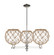 Arcadia Three Light Pendant in Polished Nickel (405|716-3CR-PN-G122-10RB)