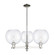 Arcadia Three Light Pendant in Polished Nickel (405|716-3CR-PN-G122-10)