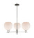 Arcadia Three Light Pendant in Polished Nickel (405|716-3CR-PN-G121-8)