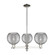 Arcadia Three Light Pendant in Polished Nickel (405|716-3CR-PN-G1213-8SM)