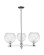 Arcadia Three Light Pendant in Polished Chrome (405|716-3CR-PC-G122-8)