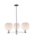Arcadia Three Light Pendant in Polished Chrome (405|716-3CR-PC-G121-8)