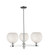 Arcadia Three Light Pendant in Polished Chrome (405|716-3CR-PC-G1216-8WM)