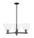 Arcadia Three Light Pendant in Oil Rubbed Bronze (405|716-3CR-OB-GBD-752)