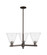 Arcadia Three Light Pendant in Oil Rubbed Bronze (405|716-3CR-OB-GBC-84)