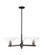 Arcadia Three Light Pendant in Oil Rubbed Bronze (405|716-3CR-OB-G132)