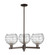 Arcadia Three Light Pendant in Oil Rubbed Bronze (405|716-3CR-OB-G1213-8CL)