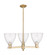 Arcadia Three Light Pendant in Champagne Bronze (405|716-3CR-CB-GBD-754)