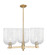 Arcadia Three Light Pendant in Champagne Bronze (405|716-3CR-CB-G559-8CL)
