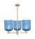 Arcadia Three Light Pendant in Champagne Bronze (405|716-3CR-CB-G559-8BL)