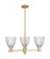 Arcadia Three Light Pendant in Champagne Bronze (405|716-3CR-CB-G382)