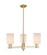 Arcadia Three Light Pendant in Champagne Bronze (405|716-3CR-CB-G341)