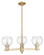 Arcadia Three Light Pendant in Champagne Bronze (405|716-3CR-CB-G122-6)