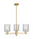 Arcadia Three Light Pendant in Champagne Bronze (405|716-3CR-CB-G112)
