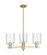 Arcadia Three Light Pendant in Champagne Bronze (405|716-3CR-CB-G1113)