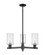 Arcadia Three Light Pendant in Matte Black (405|716-3CR-BK-G802)