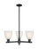 Arcadia Three Light Pendant in Matte Black (405|716-3CR-BK-G381)