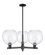 Arcadia Three Light Pendant in Matte Black (405|716-3CR-BK-G122-10)