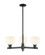 Arcadia Three Light Pendant in Matte Black (405|716-3CR-BK-G1217-6WV)