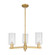 Arcadia Three Light Pendant in Brushed Brass (405|716-3CR-BB-G804)