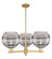 Arcadia Three Light Pendant in Brushed Brass (405|716-3CR-BB-G556-10SM)