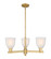 Arcadia Three Light Pendant in Brushed Brass (405|716-3CR-BB-G441)