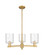 Arcadia Three Light Pendant in Brushed Brass (405|716-3CR-BB-G1113)