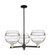 Arcadia Three Light Pendant in Black Antique Brass (405|716-3CR-BAB-G556-10CL)