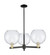 Arcadia Three Light Pendant in Black Antique Brass (405|716-3CR-BAB-G124-10)