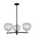 Arcadia Three Light Pendant in Black Antique Brass (405|716-3CR-BAB-G122C-8CL)
