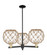 Arcadia Three Light Pendant in Black Antique Brass (405|716-3CR-BAB-G122-10RB)