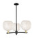 Arcadia Three Light Pendant in Black Antique Brass (405|716-3CR-BAB-G1216-10WM)