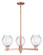 Arcadia Three Light Pendant in Antique Copper (405|716-3CR-AC-G362)