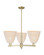 Arcadia Three Light Pendant in Antique Brass (405|716-3CR-AB-NBD-9-NAT)