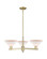 Arcadia Three Light Pendant in Antique Brass (405|716-3CR-AB-G131)