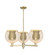 Arcadia Three Light Pendant in Antique Brass (405|716-3CR-AB-G128-10)