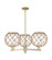 Arcadia Three Light Pendant in Antique Brass (405|716-3CR-AB-G122-10RB)