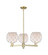 Arcadia Three Light Pendant in Antique Brass (405|716-3CR-AB-G121-8RW)
