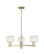 Arcadia Three Light Pendant in Antique Brass (405|716-3CR-AB-G1216-6WM)