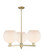 Arcadia Three Light Pendant in Antique Brass (405|716-3CR-AB-G121-10)