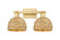 Arcadia Two Light Bath Vanity in Satin Gold (405|716-2W-SG-RBD-8-NAT)