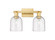 Arcadia Two Light Bath Vanity in Satin Gold (405|716-2W-SG-G558-6SDY)