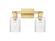 Arcadia Two Light Bath Vanity in Satin Gold (405|716-2W-SG-G342)