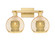 Arcadia Two Light Bath Vanity in Satin Gold (405|716-2W-SG-G128-8)