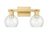 Arcadia Two Light Bath Vanity in Satin Gold (405|716-2W-SG-G124-6)