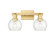 Arcadia Two Light Bath Vanity in Satin Gold (405|716-2W-SG-G122-6)