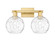 Arcadia Two Light Bath Vanity in Satin Gold (405|716-2W-SG-G1215-8)