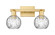Arcadia Two Light Bath Vanity in Satin Gold (405|716-2W-SG-G1215-6)