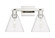 Arcadia Two Light Bath Vanity in Polished Nickel (405|716-2W-PN-GBC-82)