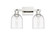 Arcadia Two Light Bath Vanity in Polished Nickel (405|716-2W-PN-G558-6CL)